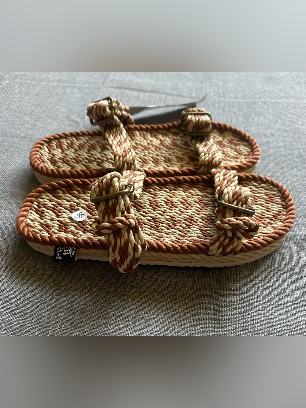 Nomadic State Of Mind Buckle Rope Sandals New 8/8.5 - Picture 5 of 9